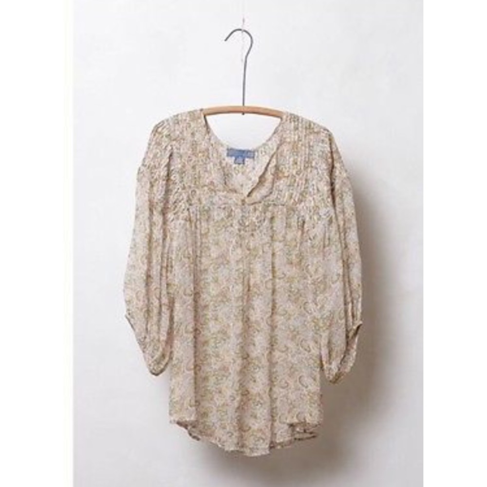 Anthropologie Clara Peasant blouse